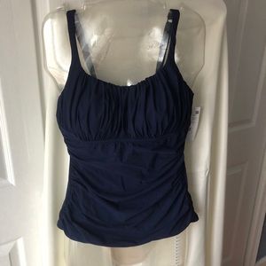 Navy Blue Tankini Top